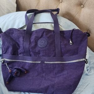 Kipling Deep Purple Tote Bag